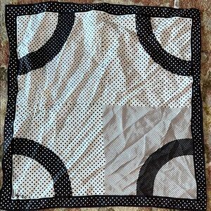 Vintage Vera Neumann acetate Japan Polka Dot Scarf 21.5” square